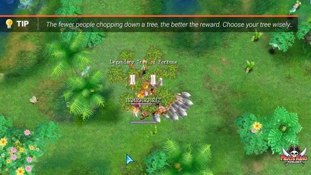 How to cut down the Fortune Tree | Pirate King Online смотреть онлайн