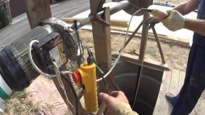 супер лебедка для копки колодца