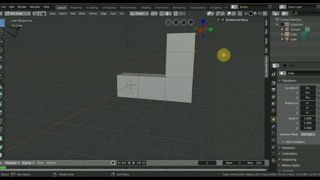 BLENDER 2.8 EXTRUDE и модификатор SOLIDIFY смотреть онлайн