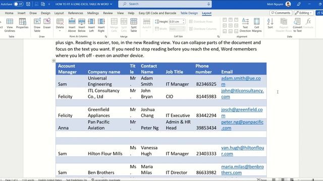 How to copy an Excel table to Word смотреть онлайн
