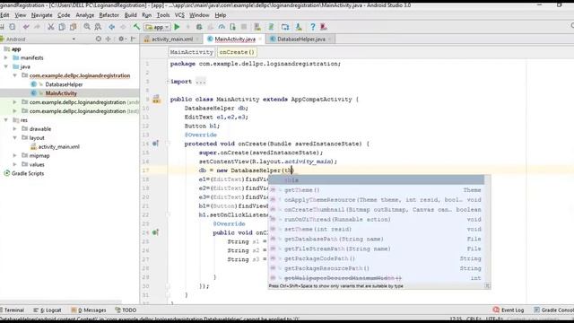 Create Registraion and Login Form in Android Studio using SQLite Database [With Source Code]?? смотреть онлайн