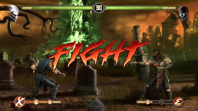 Smoke Vs Sub Zero Mortal Kombat Komplete Edition Gameplay смотреть онлайн