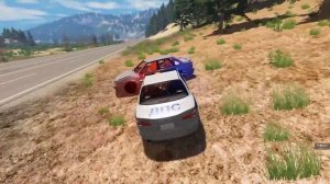 УШЁЛ ОТ ДПС НА ТОТ СВЕТ! ПОГОНЯ ПОЛИЦИИ ЗА ШКОЛЬНИКАМИ | BeamNG.drive