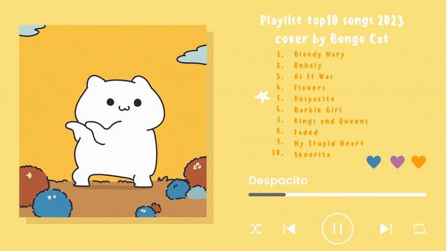 Bongo Cat Music Playlist - Top 10 Songs Best Views 2023 смотреть онлайн