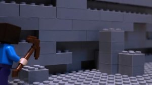 LEGO Minecraft Survival Day 1 (Stop Motion Animation)
