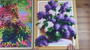 Объёмная алмазная мозаика. Готовые работы #алмазнаямозаика