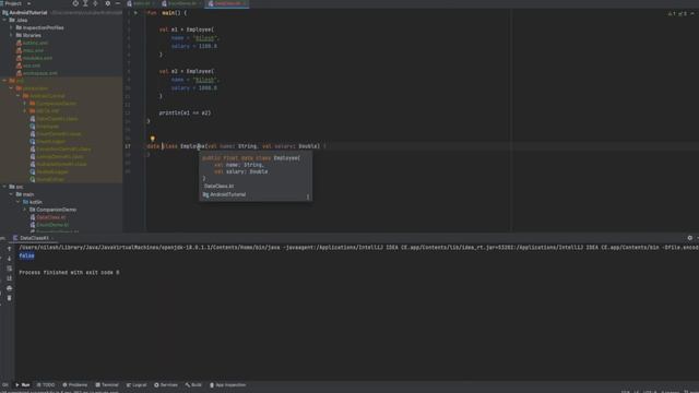 What is Data class in kotlin? смотреть онлайн