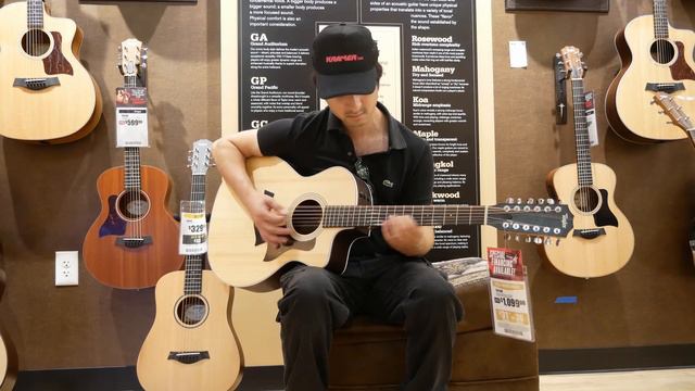 Taylor 254ce 12-string Acoustic-electric Guitar смотреть онлайн