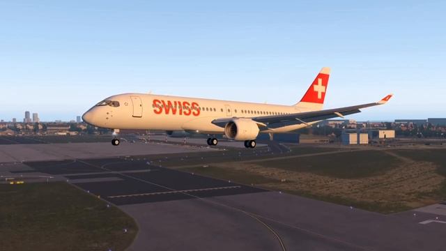 XPLANE 11 Airbus A220 (!) Landing at DUSSELDORF | dusjets смотреть онлайн