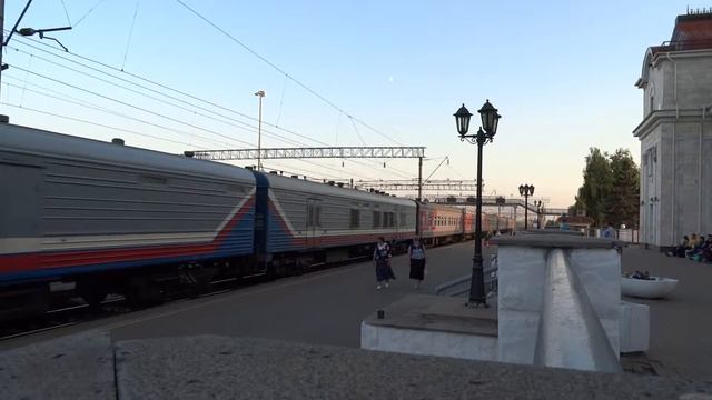 ЧМЭ3-3050 подаёт скорый поезд №187/188Г, ст.Ижевск смотреть онлайн