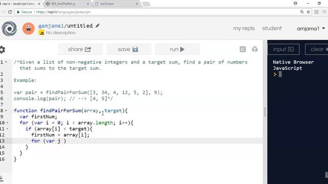 JavaScript Live Coding: Create Function that filters Array for a sum смотреть онлайн