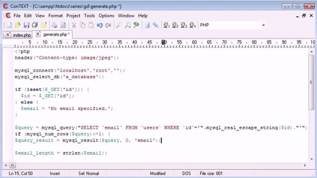 Protecting Email with String to Image Part 4 in PHP смотреть онлайн