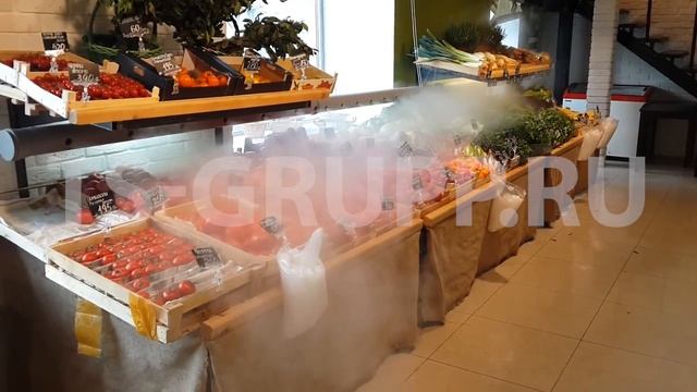 Ультразвуковой увлажнитель для прилавков овощи/фрукты/зелень смотреть онлайн