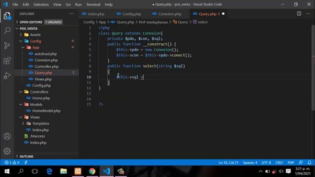 04.- Sistema de venta con PHP, Ajax y MySQL, Conexión a la Base de Datos смотреть онлайн