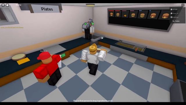 Working At a Burger Chain: Roblox Cook Burgers смотреть онлайн