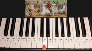 Как играть на пианино ПОЛОНЕЗ ОГИНСКОГО разбор одной рукой для начинающих