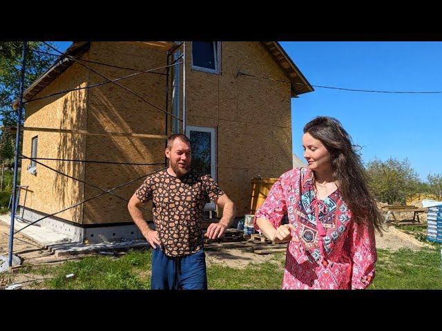 Последние работы в ЛЕСНОМ ДОМЕ и переезжаем. Сделали водоснабжение и туалет. смотреть онлайн