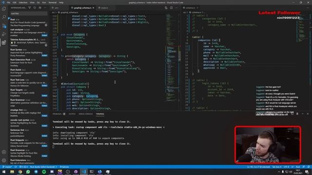 GraphQL API in RUST – Rust Devlog #1 смотреть онлайн