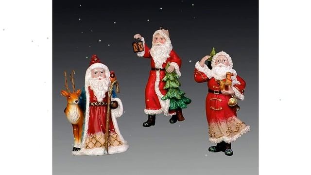 Ёлочная игрушка ЛЕСНОЙ САНТА, полистоун (NV Trading Co.) 10-12 см обзор 48017NT смотреть онлайн