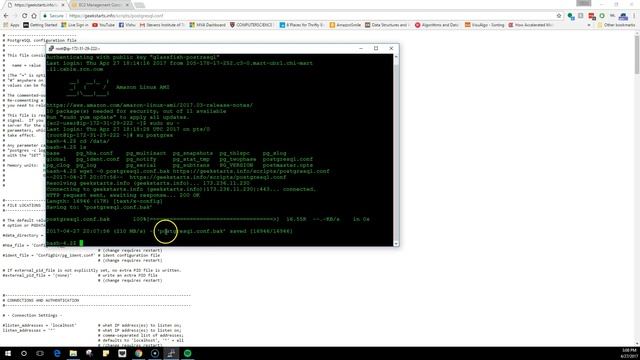 AWS Tutorial 9 - Postgresql Config files смотреть онлайн