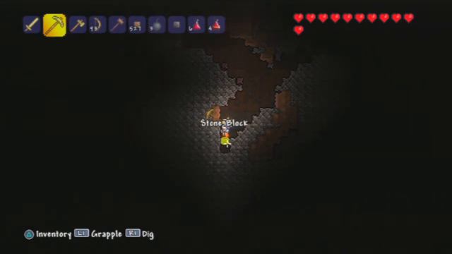 Terraria на русском обучение часть 7 (PS3 / PSVITA) Ищем кристальные сердца