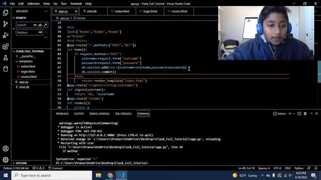 Flask Full Tutorial (Pranav Sai) смотреть онлайн
