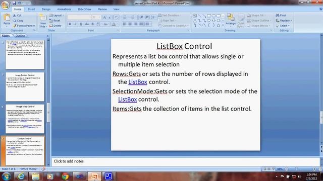 example of Image map with list box control property of asp.net .avi смотреть онлайн
