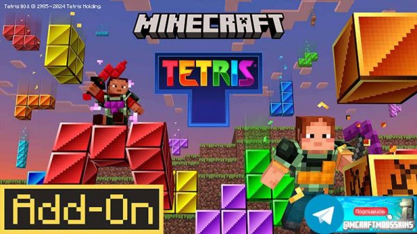 Minecraft Bedrock add-on "Tetris"