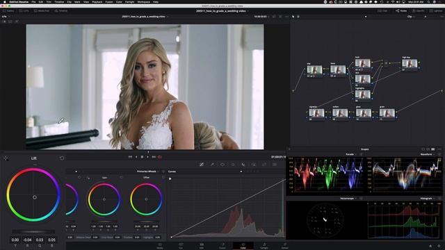 How to Color Grade a Wedding Video | DaVinci Resolve 16 Tutorial смотреть онлайн
