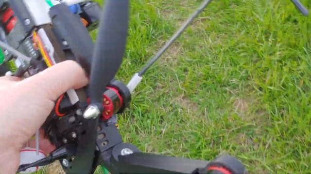 Самодельный коптер 450 размера на 3D принтере v004. 003. Последствия падения коптера с 15 метров смотреть онлайн