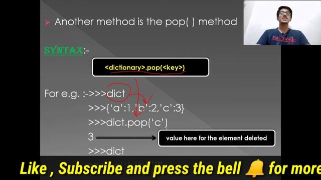 #6 Deleting elements from a Dictionary | PROGRAMMING WITH GAUTAM | Python | смотреть онлайн
