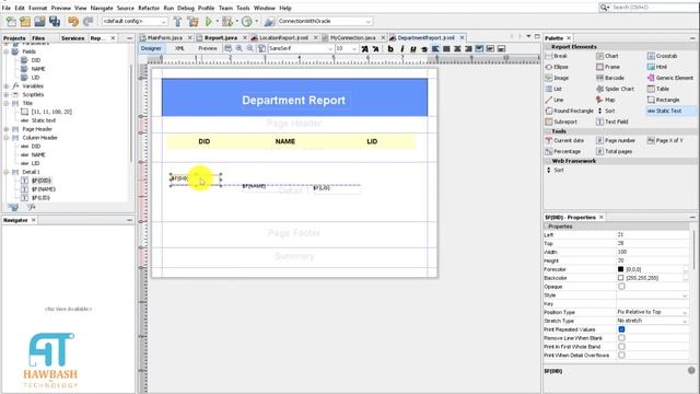 43# Java + Oracle + Jasper Report: Generate a report for department table смотреть онлайн