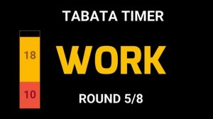? Tabata Timer 20/10 + ONLY VOICE +  NO MUSIC +  ALARMS
