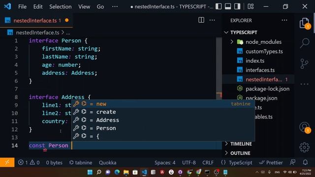 Learn nested interfaces in typescript within 2 minutes ??! смотреть онлайн