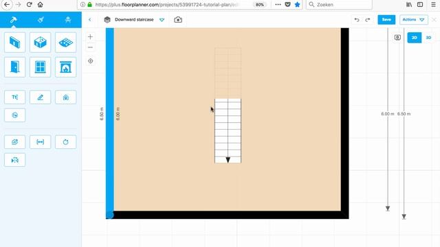 Floorplanner [5] Downward stairs смотреть онлайн
