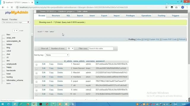 TUGAS PERTEMUAN 13 - Membuat Json PHP pada tabel admin,anggota,buku смотреть онлайн