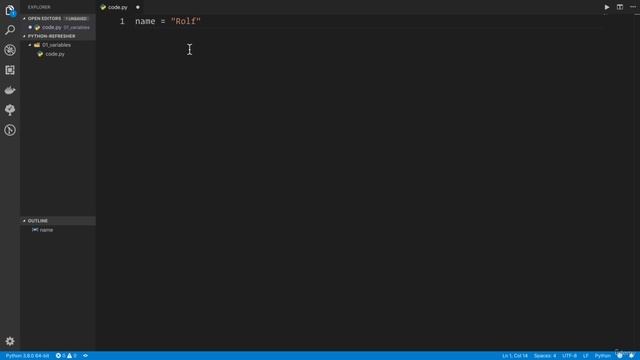 02 - A Full Python Refresher - 003 Variables in Python смотреть онлайн