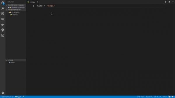 02 - A Full Python Refresher - 003 Variables in Python