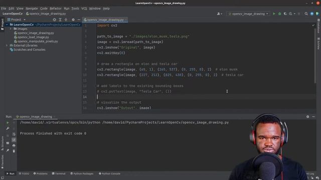 Drawing (Rectangles, Circles & Text) using OpenCV смотреть онлайн