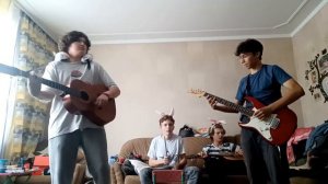 Репетиция песни Перемен,группа Кино