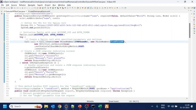 Full Code of Test IVR using Twilio | Java Spring boot | TwiML смотреть онлайн