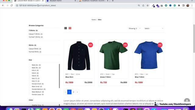 Laravel 9 Tutorial #67 | Laravel 9 Ecommerce | Product Filter (I) | Sort Filter by Price, Name, New смотреть онлайн