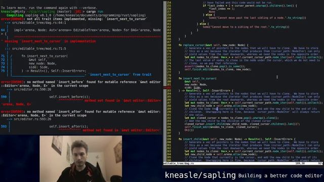 Sapling livestream 4 - More Ways to Insert Code смотреть онлайн