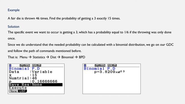 Using Casio Fx CG50 for binomial distributions смотреть онлайн