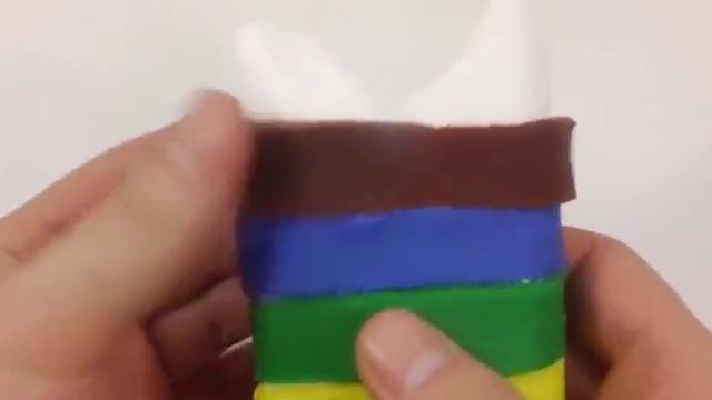 DIY Поделки из пластилина плей до (Play-Doh): лепим радужное мороженое c жидкой начинкой смотреть онлайн