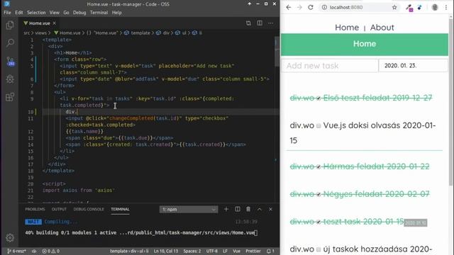 vue js 2 gyorstalpaló 6. rész - css смотреть онлайн