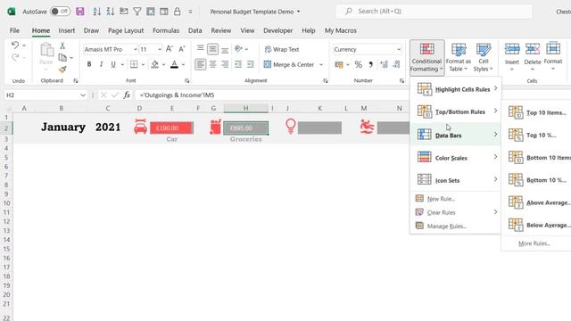 Personal Budget Template in Excel - Personal Finance Dashboard Template - Free Download смотреть онлайн