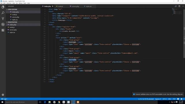 USER REGISTRATION SYSTEM WITH PHP смотреть онлайн