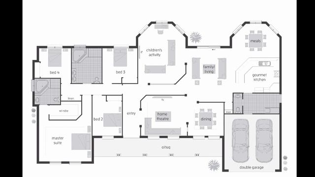 2d Autocad floor plans смотреть онлайн