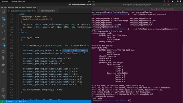 ROS2 Occupancy Grid Node for Nav2 смотреть онлайн
